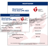 Heartsaver CPR and Firstaid class