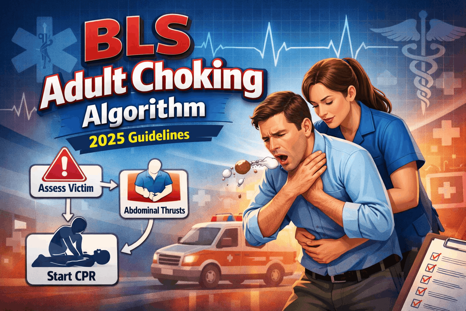 BLS adult choking algorithm – 2025 guidelines (1)